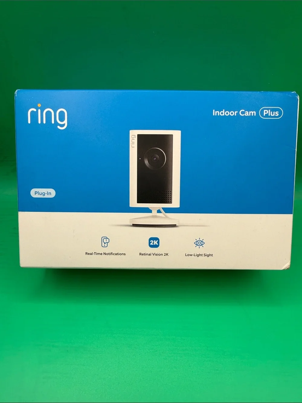 Ring Indoor Security Camera - White and Black Front